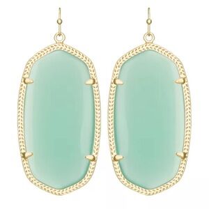 Kendra Scott Elle Gold Drop Earrings in Dichroic Glass